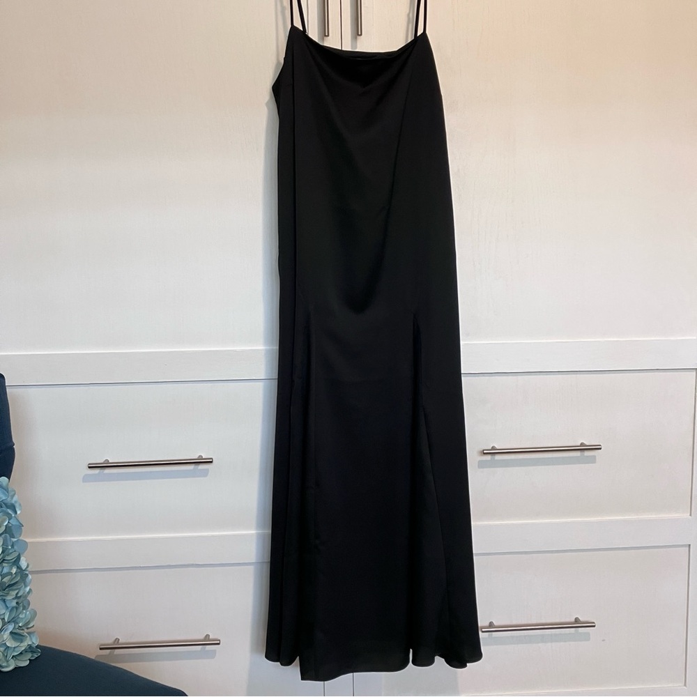 LOFT Black Slip Maxi Dress, 12